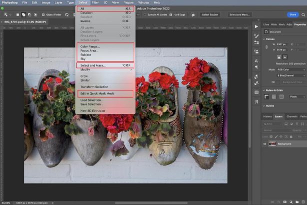 Photoshop Selection tools